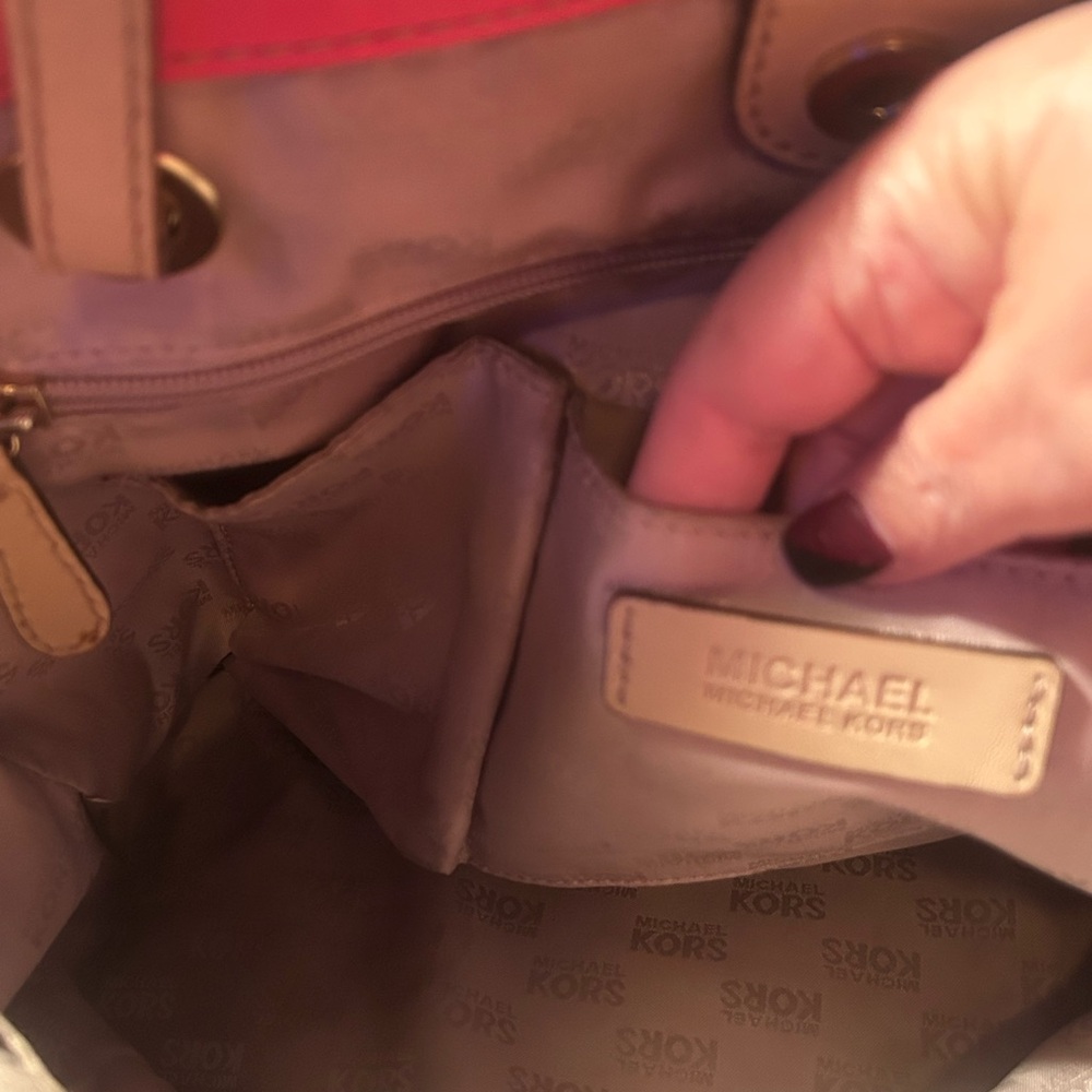 Michael Kors Vibrant Pink Tote Bag - Picture 6 of 8